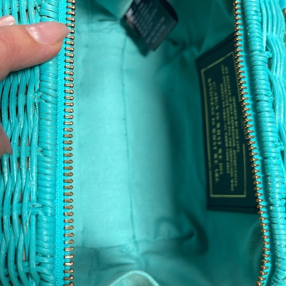 Kurt Geiger Turquoise Satchel with Multicolor Scarf - Picture 7 of 10
